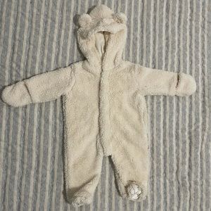 Stripe Egret so soft minky magnetic bunting pram